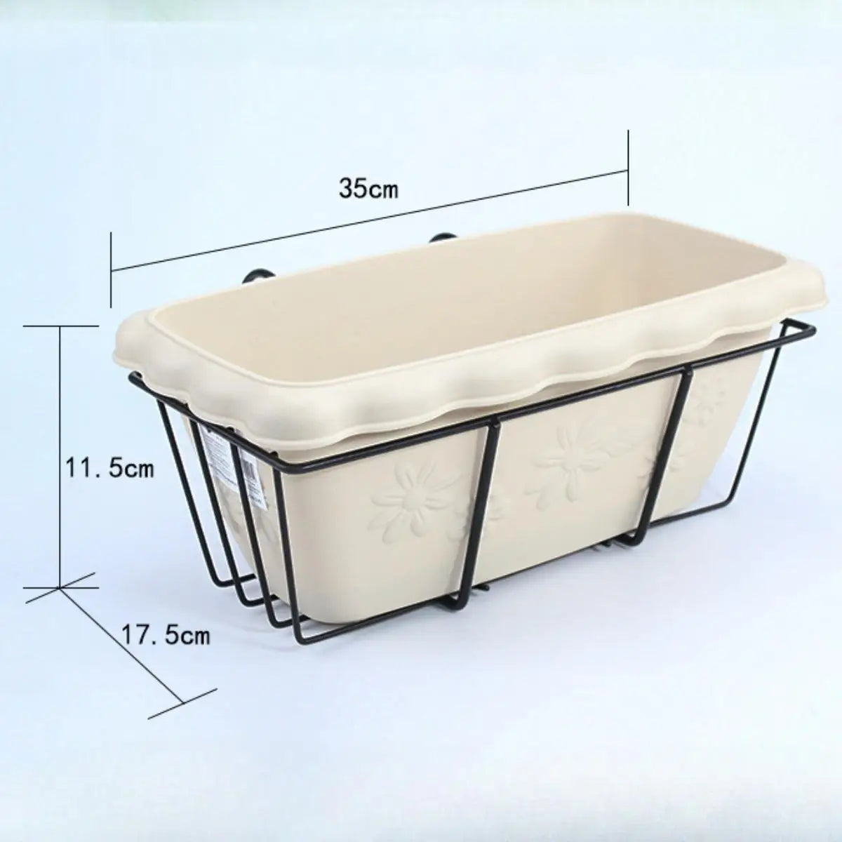 Homyl Hanging Planter For Balcony Railing Garden Window Box