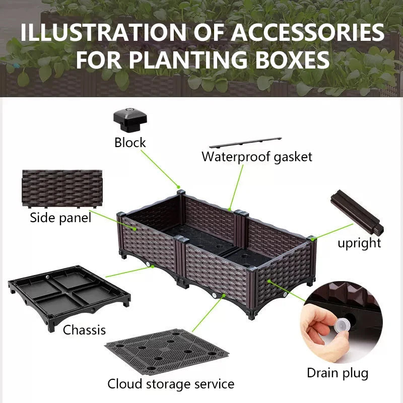 Hign Concerned Durable Outdoor Garden Bed Planter Gardeners