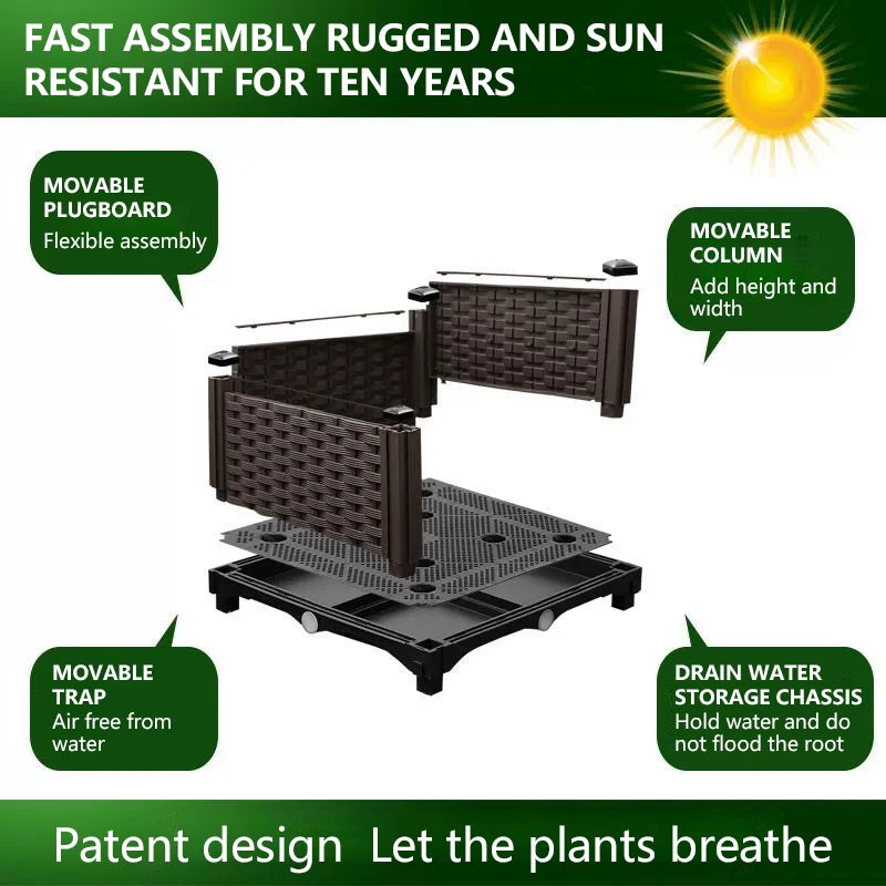 Hign Concerned Durable Outdoor Garden Bed Planter Gardeners