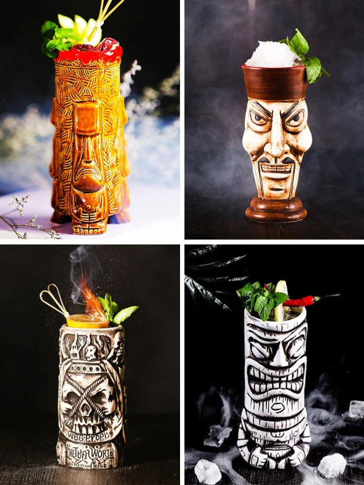 Personalized Tiki Mugs For Party Lovers Creative Drinkware