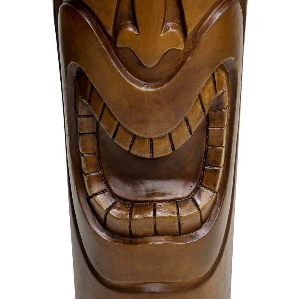 Hign Concerned Tiki Statue Outdoor Patio Cement Decor