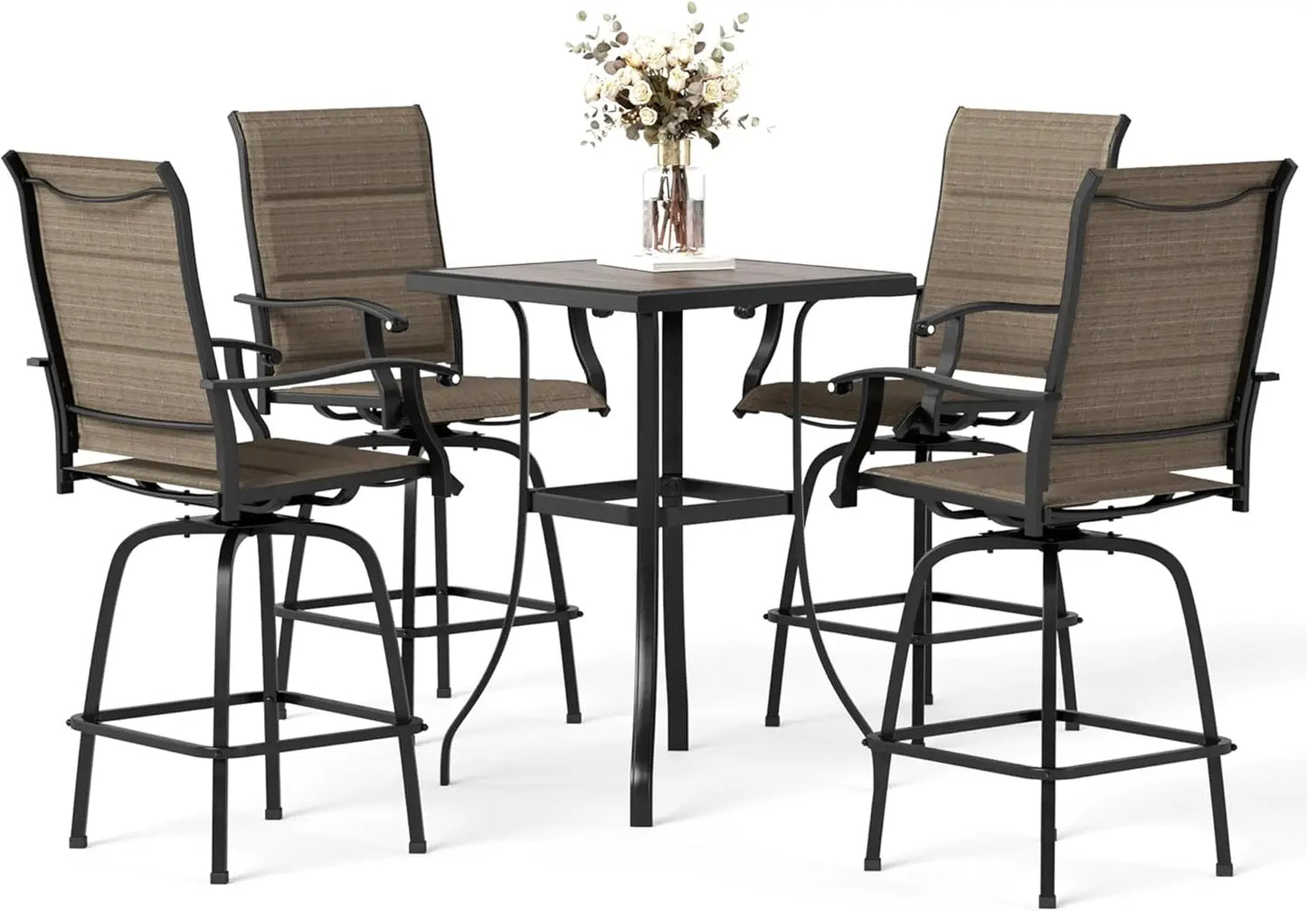 Folded Outdoor High Top Bar Set Patio Table And Chairs