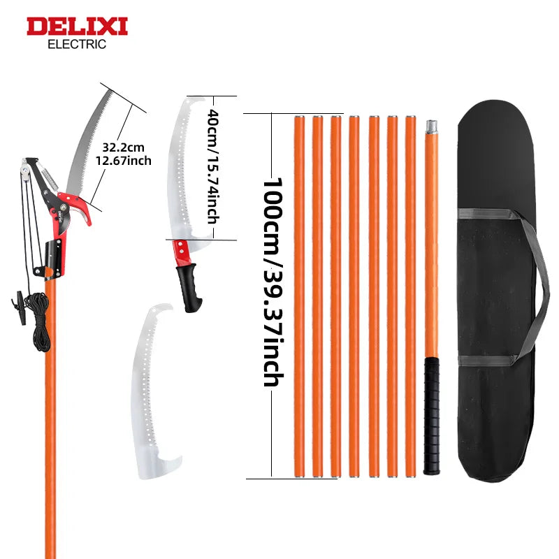 Delixi Electric 2in1 Telescopic Pruning Saw for Gardeners