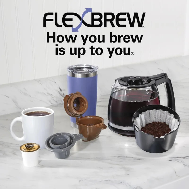 Hamilton Beach FlexBrew Trio Coffee Maker For Busy Mornings