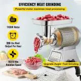 SucceBuy Electric Meat Mincer Heavy Duty Commercial Grinder