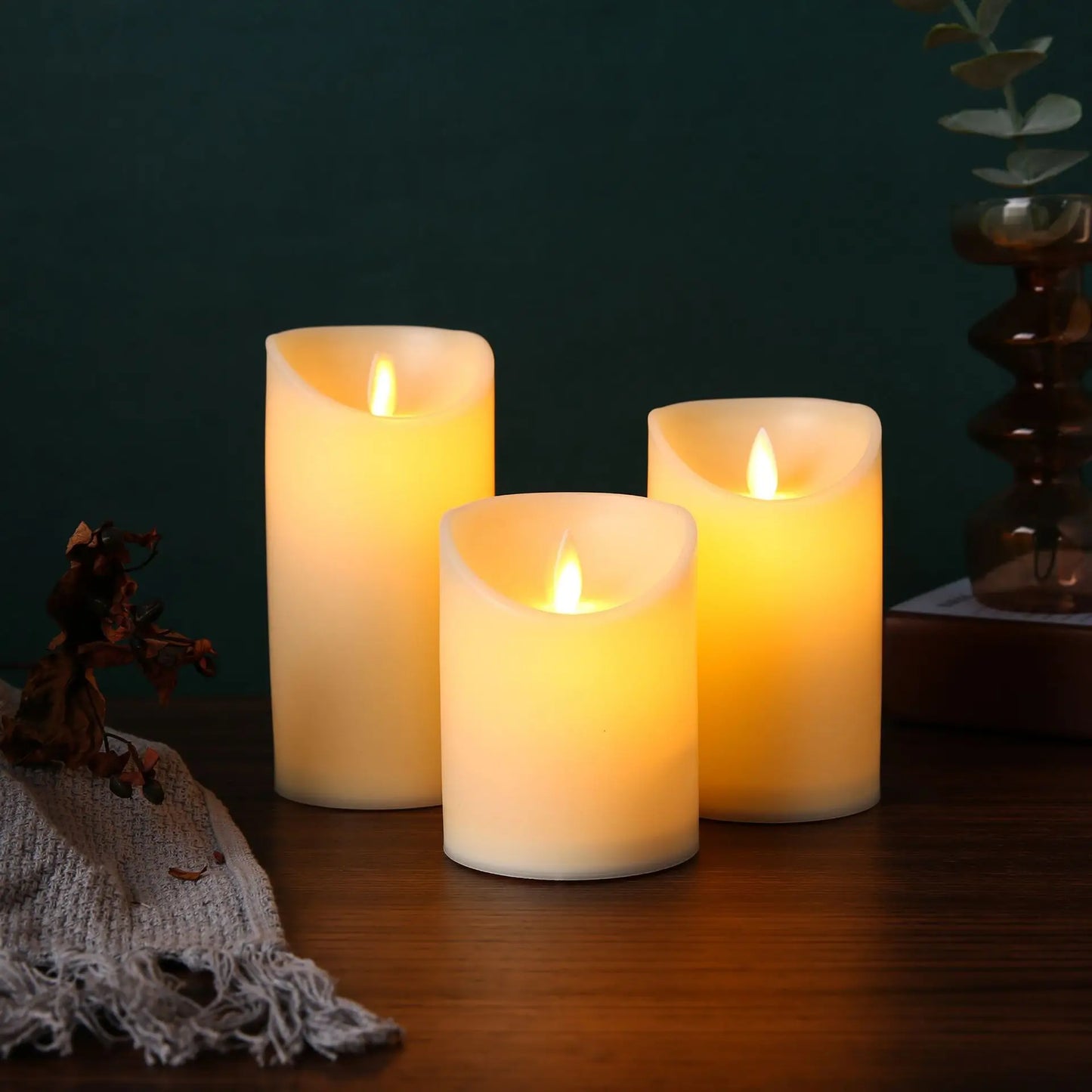 Flameless LED Candle With Remote Control By Color For Bar