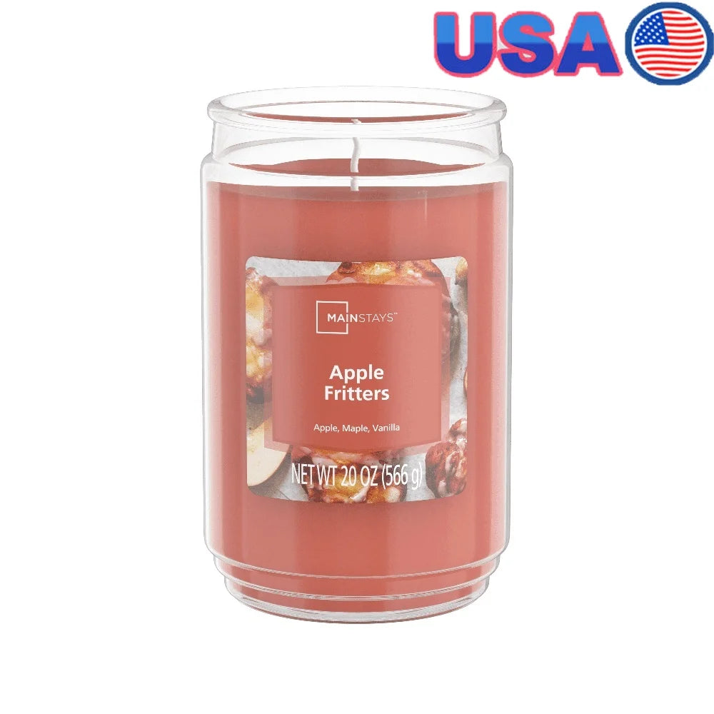 XMSJ Apple Fritters Scented Candle Decorative Glass Jar