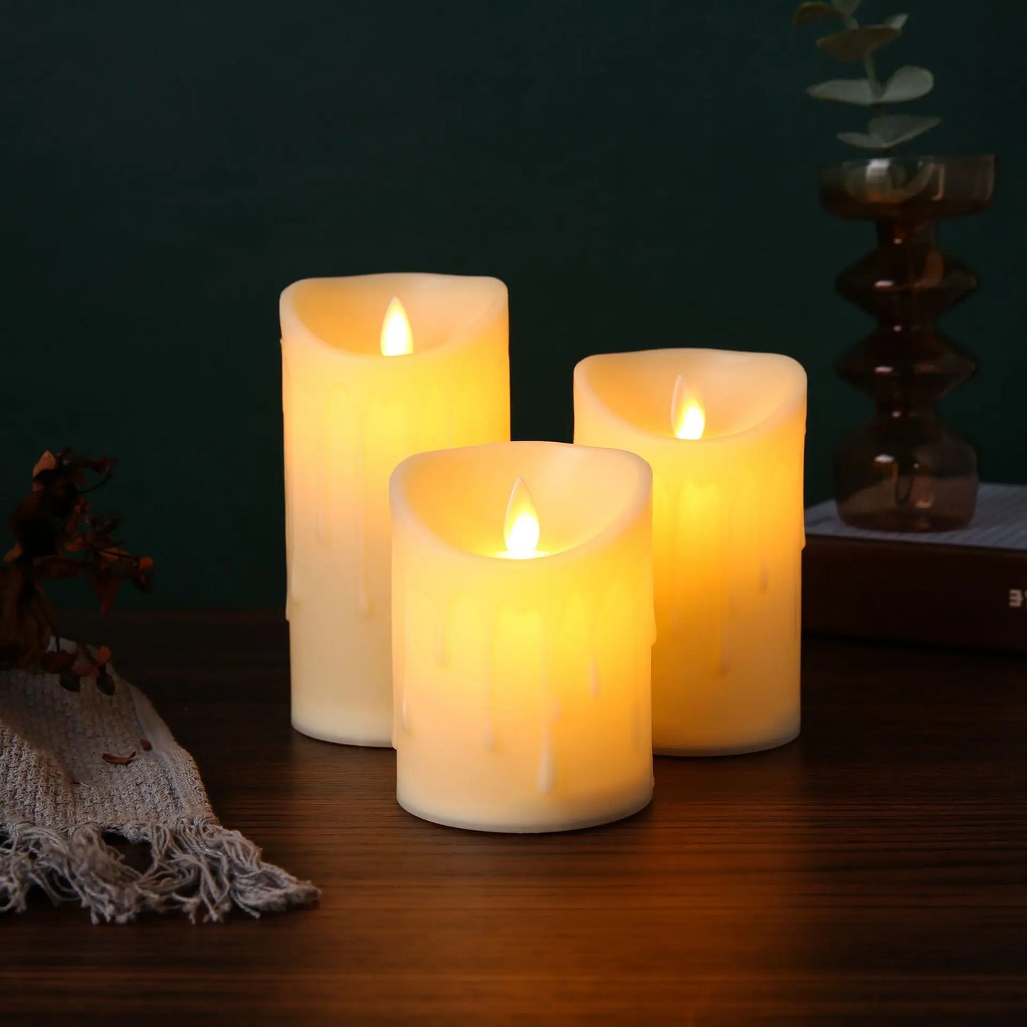 Flameless LED Candle With Remote Control By Color For Bar