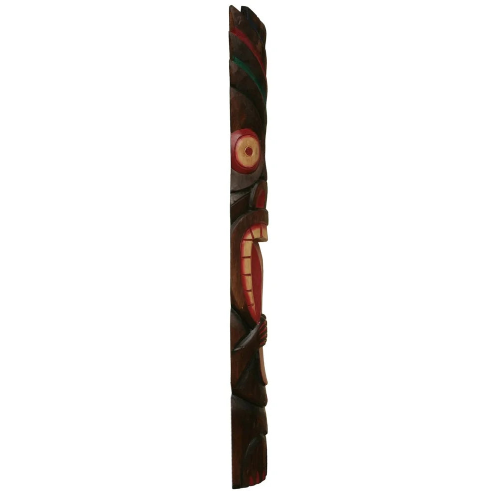 XMSJH 40 Inch Tiki Mask Statue Backyard Weatherproof Decor