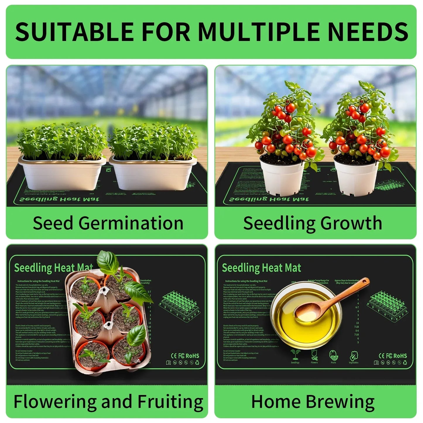 Choice Seedling Heat Mat Gardeners Waterproof Germination