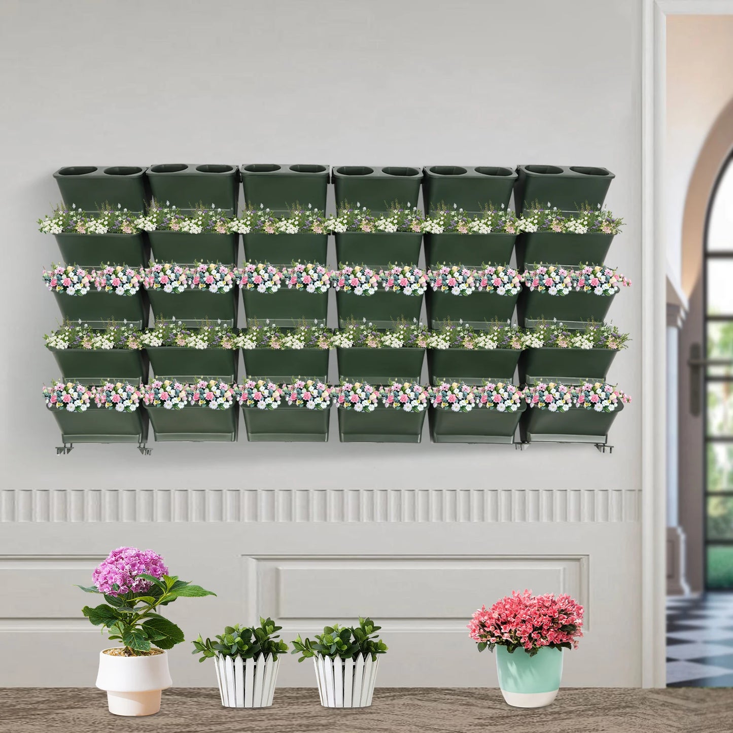Durable Vertical Planter Drainage Holes For Home Gardens