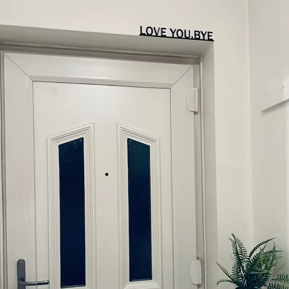 HELLOYOUNG Love You Bye Wall Art Romantic Message Decor