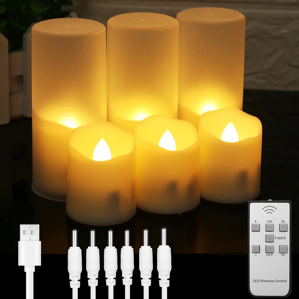 Choice Flameless LED Tea Lights With Timer Pack For Home