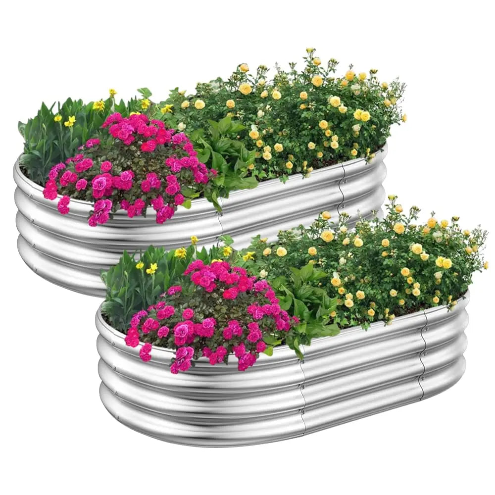 Choice Galvanized Raised Garden Bed Kit Planter Box