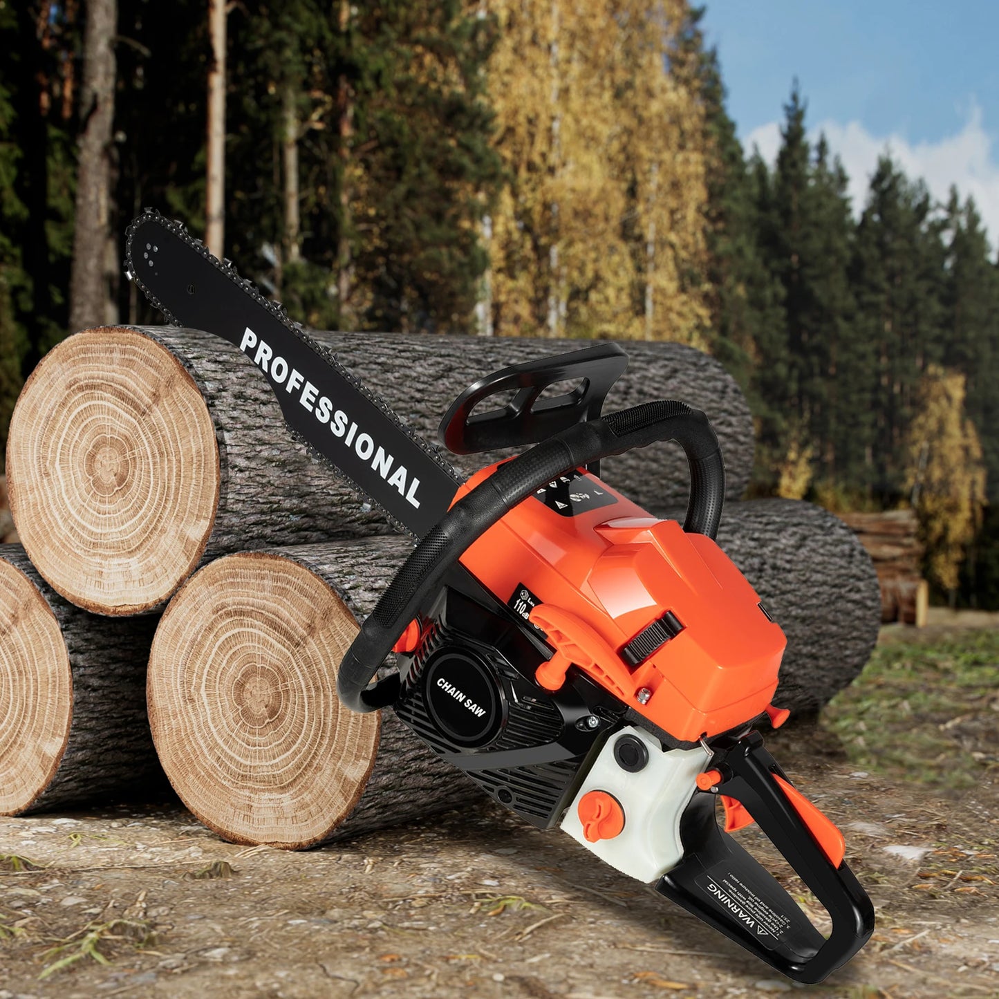 58cc 2-Stroke Chainsaw High Power For Logging Professionals