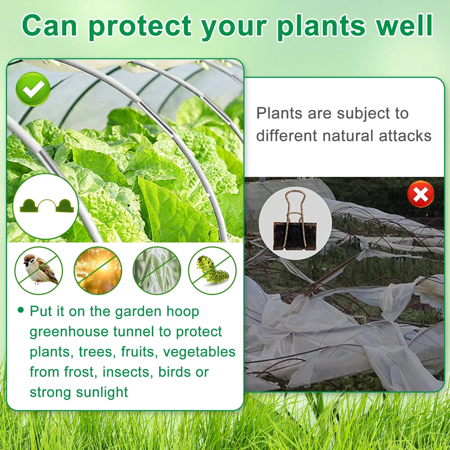 Choice Greenhouse Hoop Netting Kit For Gardeners Durable