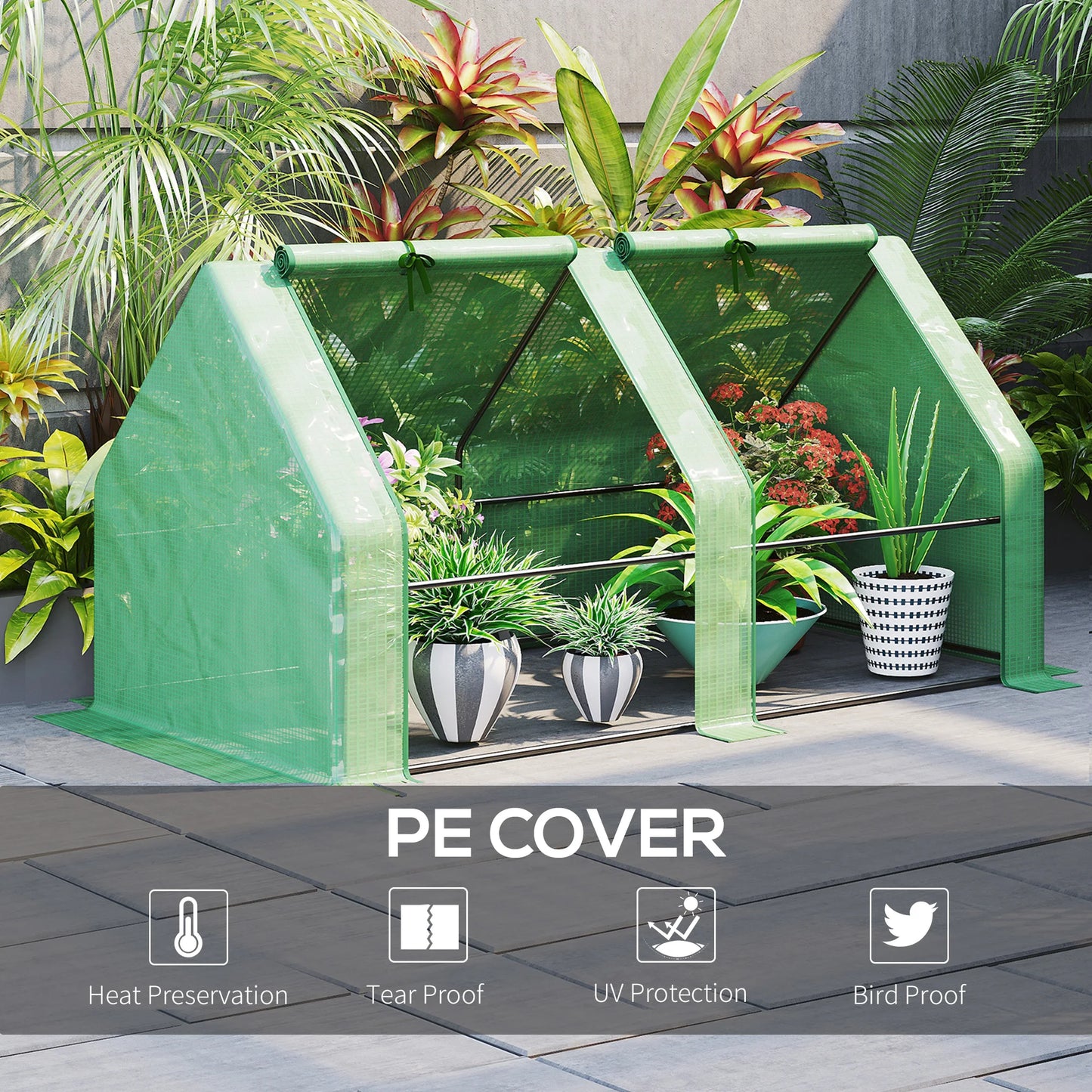 Outsunny Greenhouse Tunnel For Garden Plants And Flowers