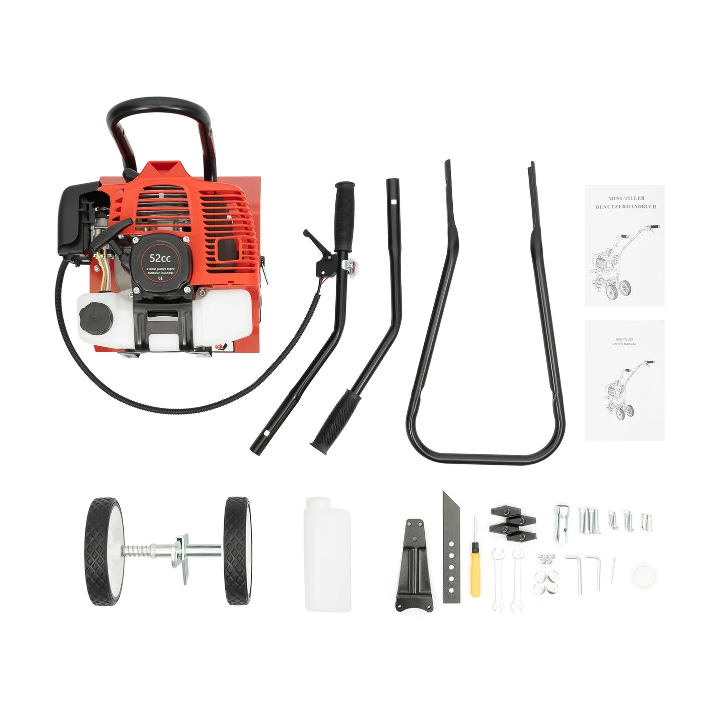 Hign-concerned Gasoline Tiller 52cc For Home Garden