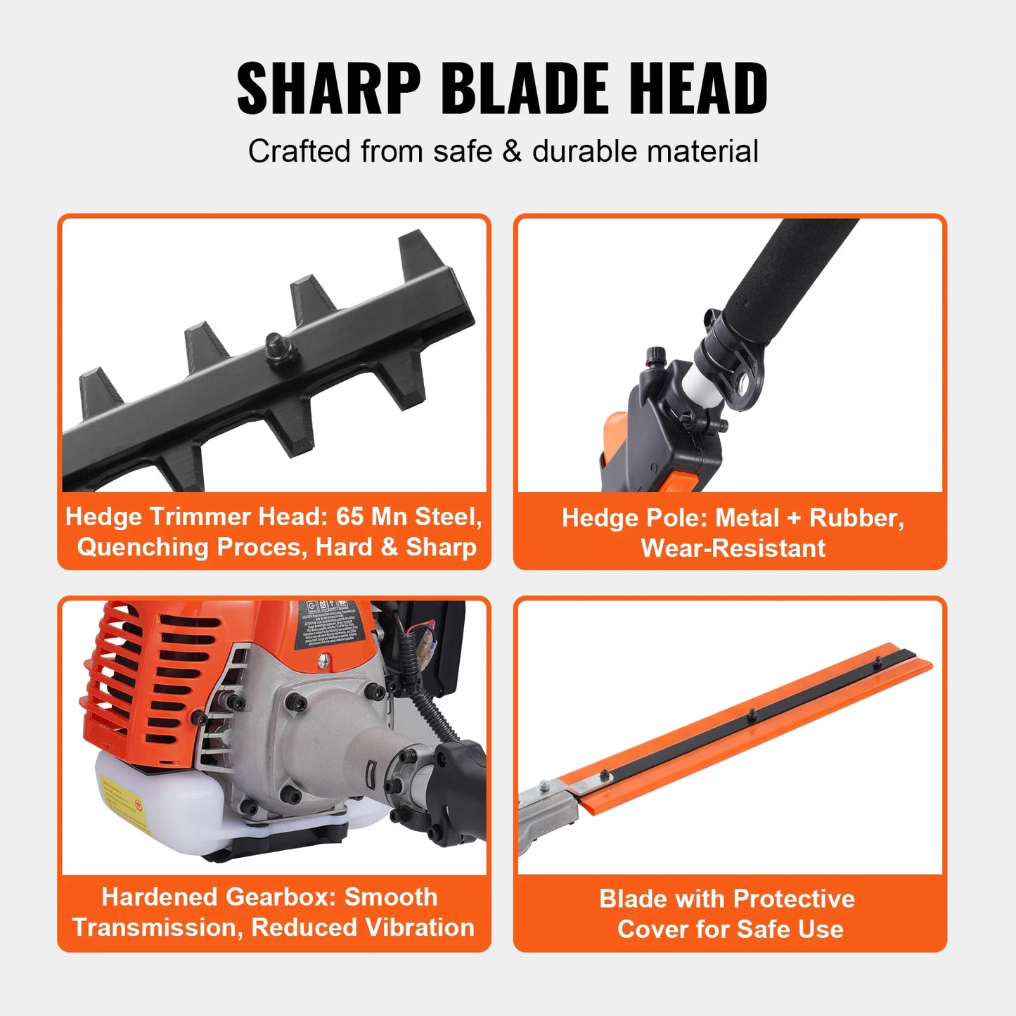 SucceBuy 26cc 5in1 Gas Hedge Trimmer Edger Pole Saw DIY