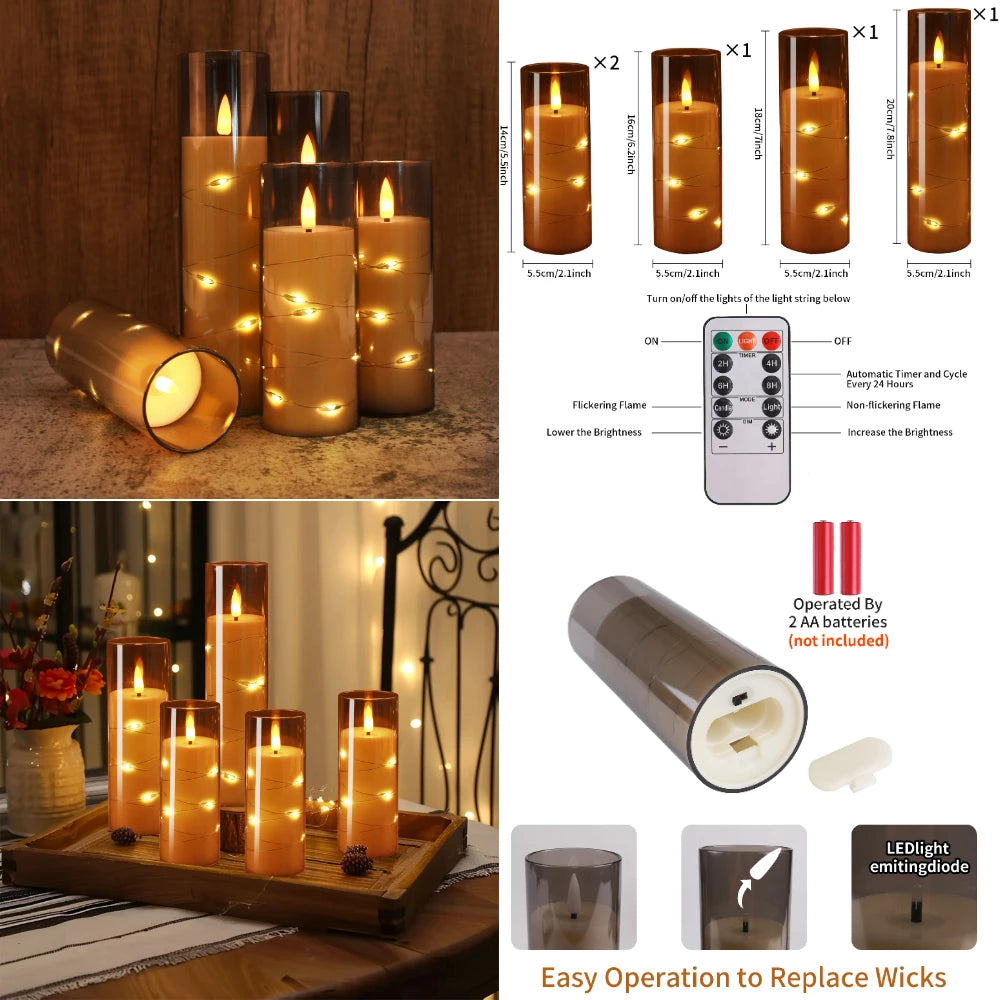 Choice Flameless LED Tea Lights With Timer Pack For Home