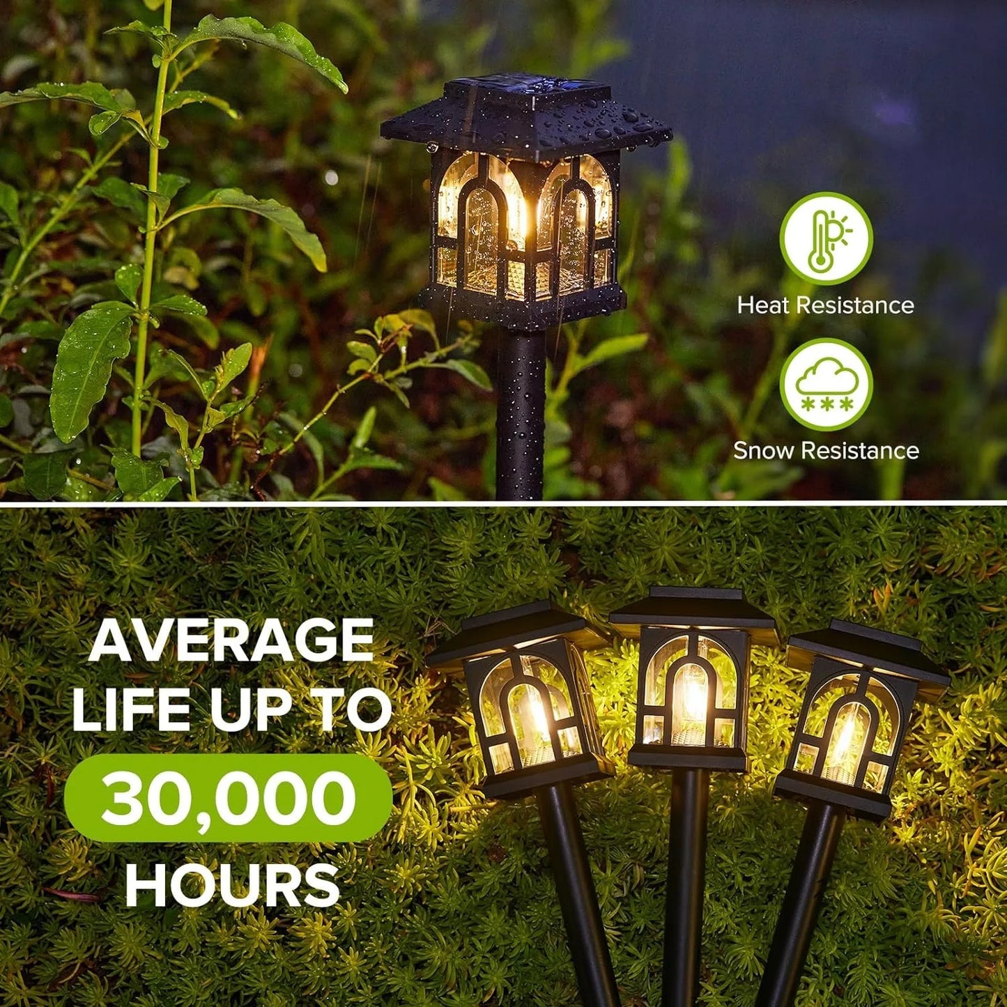 Solar Pathway Lights Outdoor Auto On Off for Yard Patio