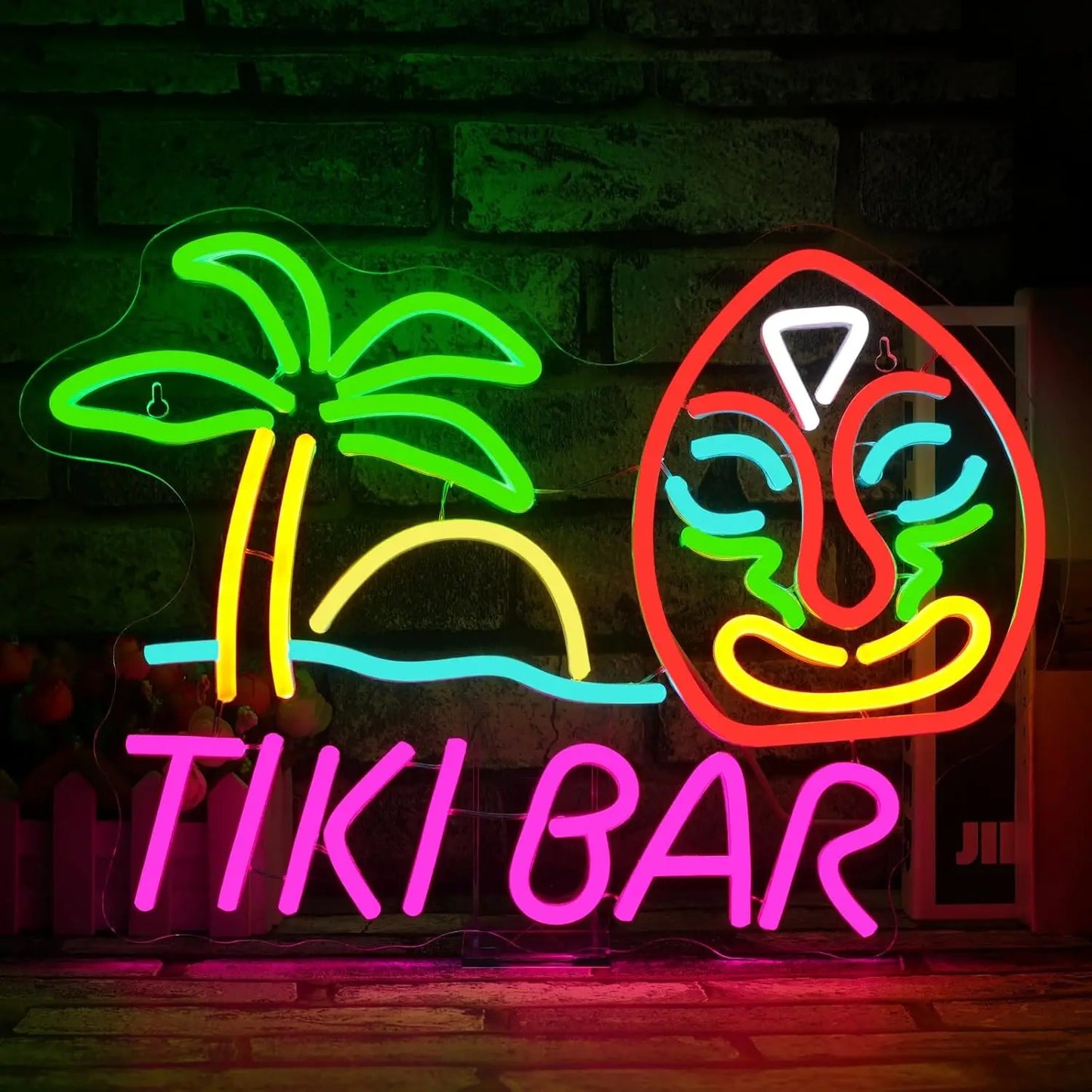 Hign Concerned Tiki Bar Neon Sign LED Wall Decor Man Cave