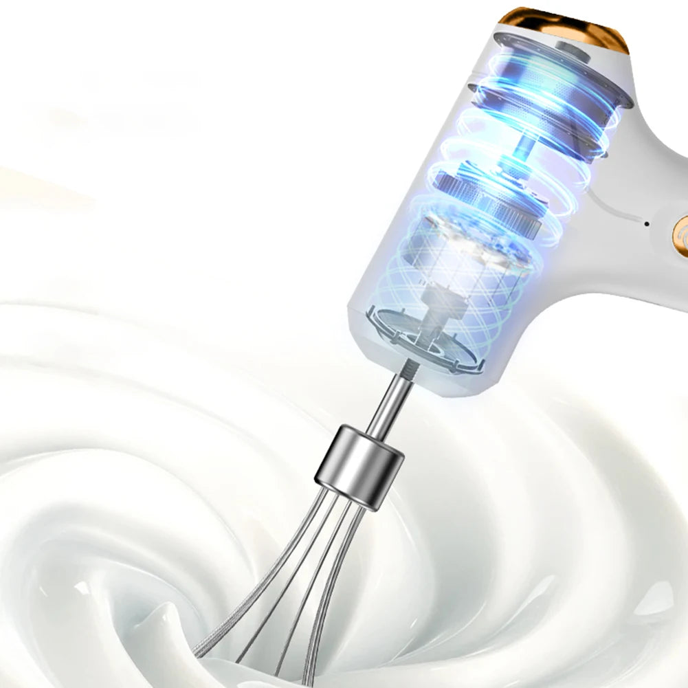 APWIKOGER USB Handheld Mixer OneTouch Speed Control Kitchen