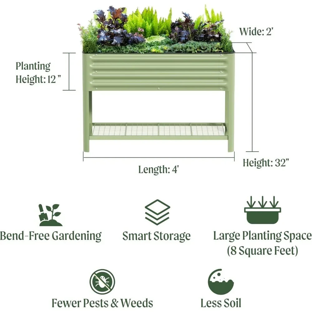 ANGDUO Elevated Garden Bed V Series Planter with Legs