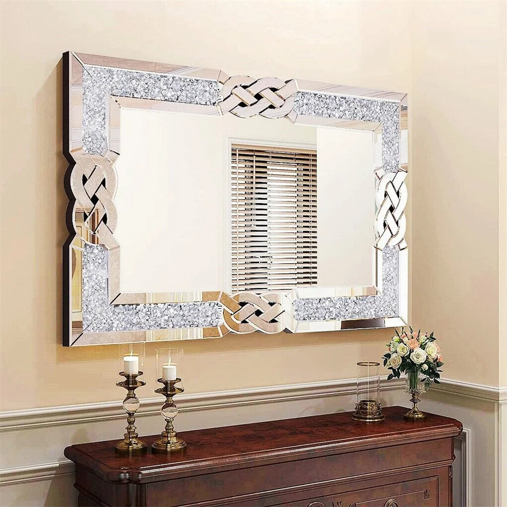 Hign-concerned Elegant Crystal Diamond Vanity Mirror Bedroom