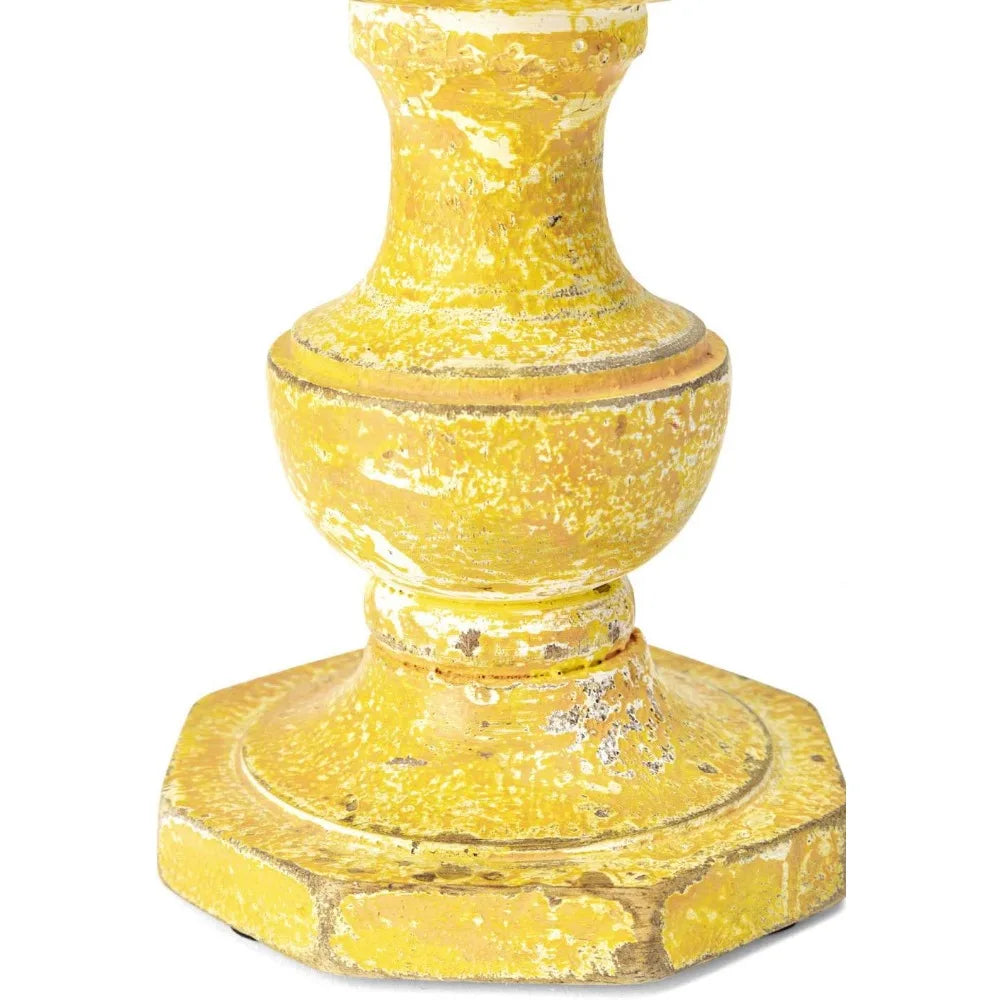 Canaan Wood And Iron Candle Holders Rustic Desk Decor