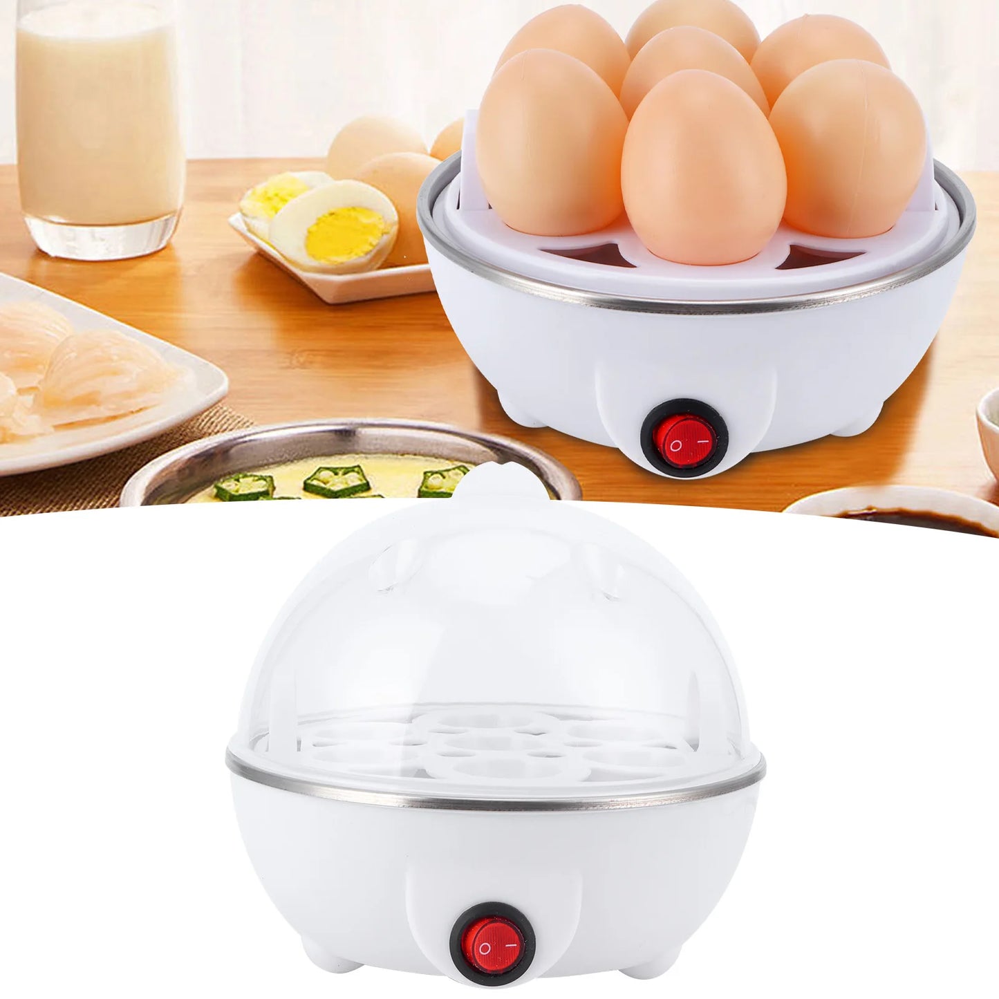 Topincn Electric Egg Boiler For Home Use Mini Steamer Cooker