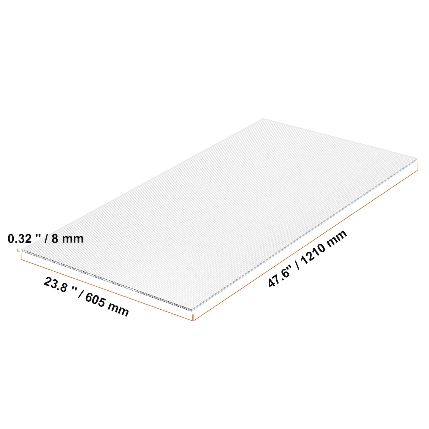 SucceBuy Polycarbonate Panels For Greenhouse Waterproof UV