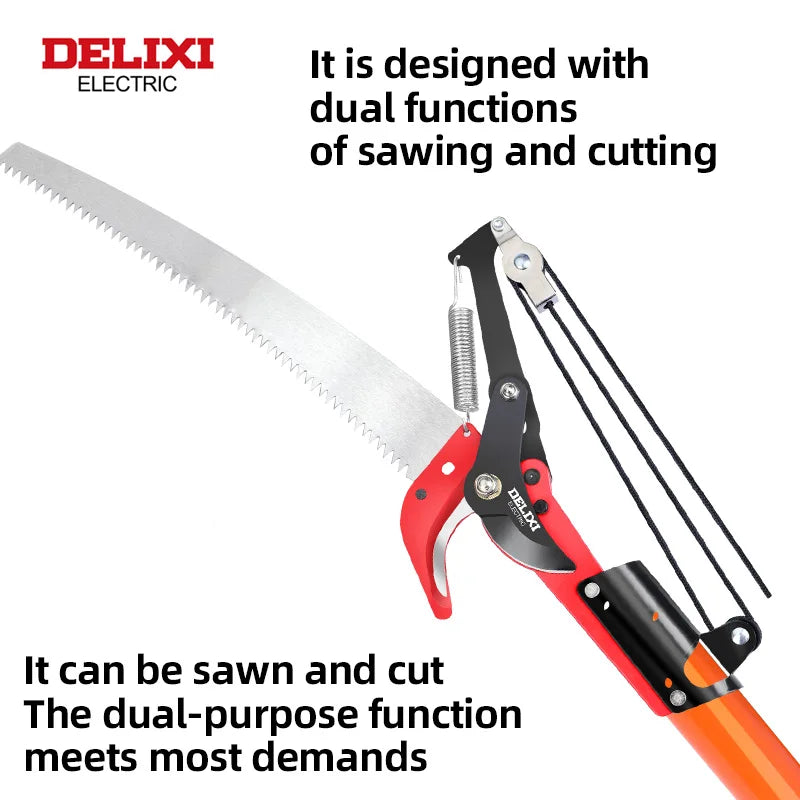 Delixi Electric 2in1 Telescopic Pruning Saw for Gardeners