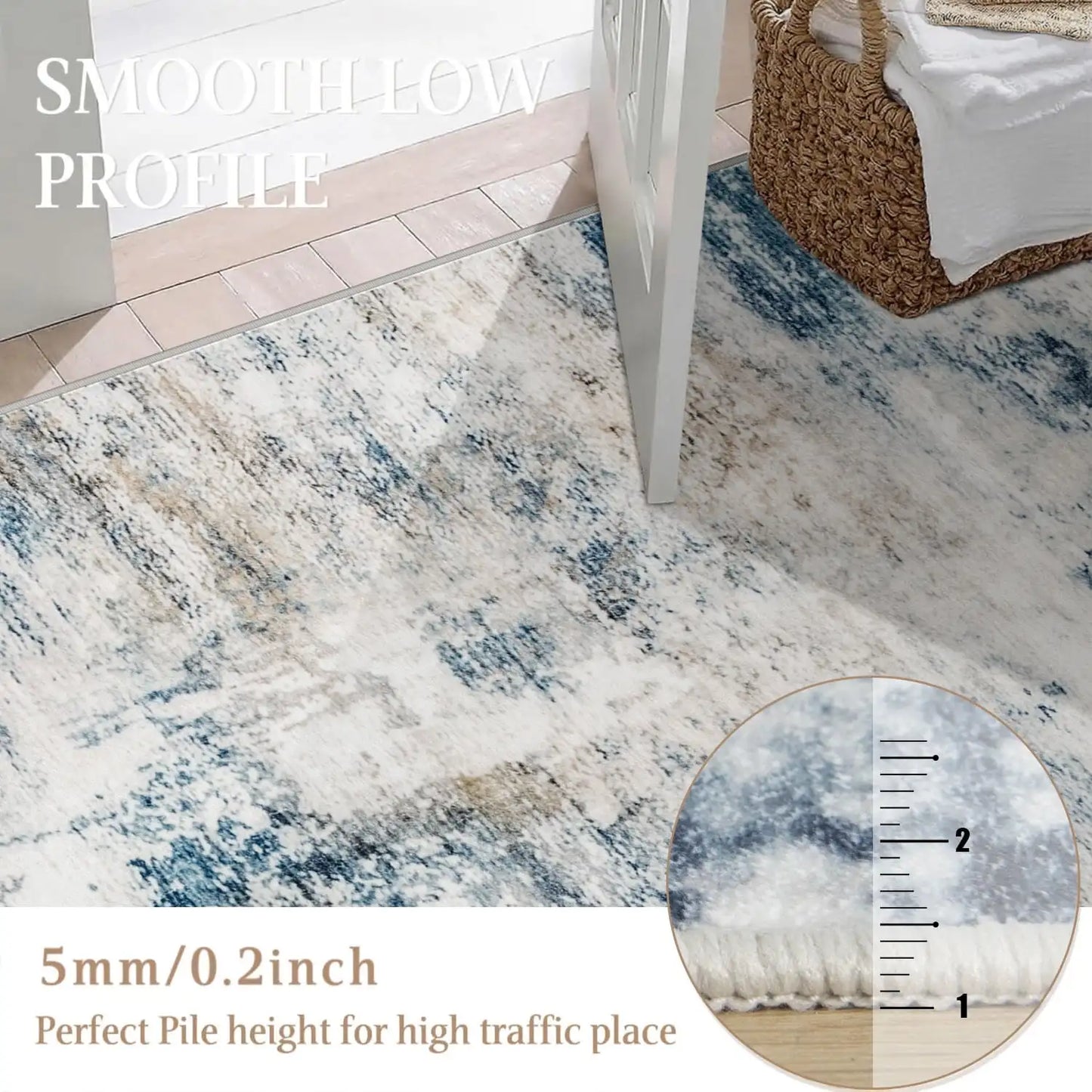Lochas Abstract Area Rug Modern Living Room Carpet