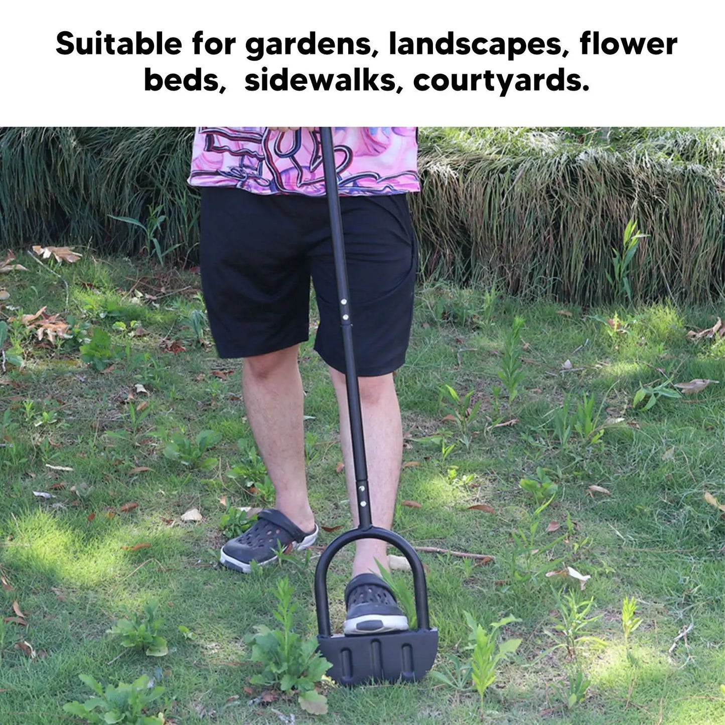 Half Moon Lawn Edger High Hardness Simple Cleansing Carbon Steel Manual Trimming Shovel for Garden Manual Half Moon Edger