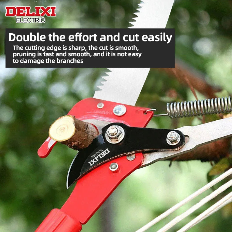 Delixi Electric 2in1 Telescopic Pruning Saw for Gardeners