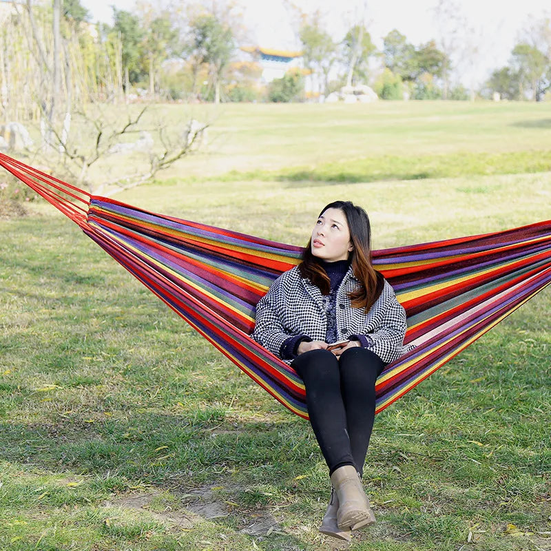 Choice Canvas Hammock Outdoor Camping Swing Courtyard