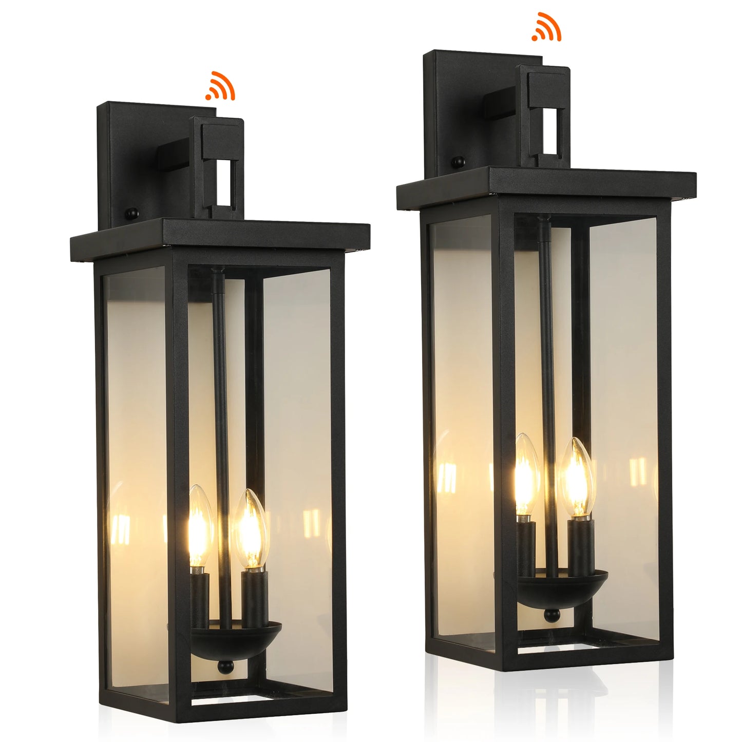 Matte Black Outdoor Wall Lantern Dusk To Dawn Sensor
