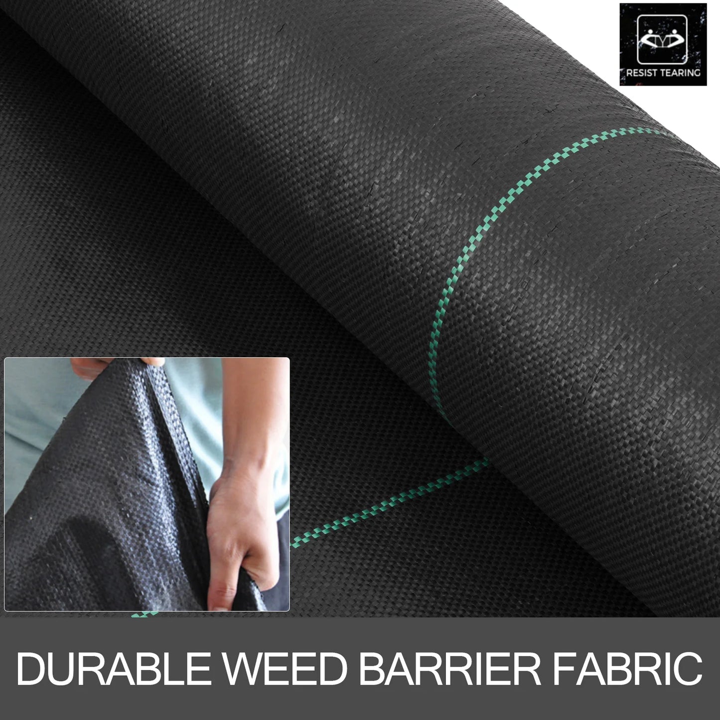 SucceBuy Heavy Duty Landscape Fabric For Greenhouse 6x300