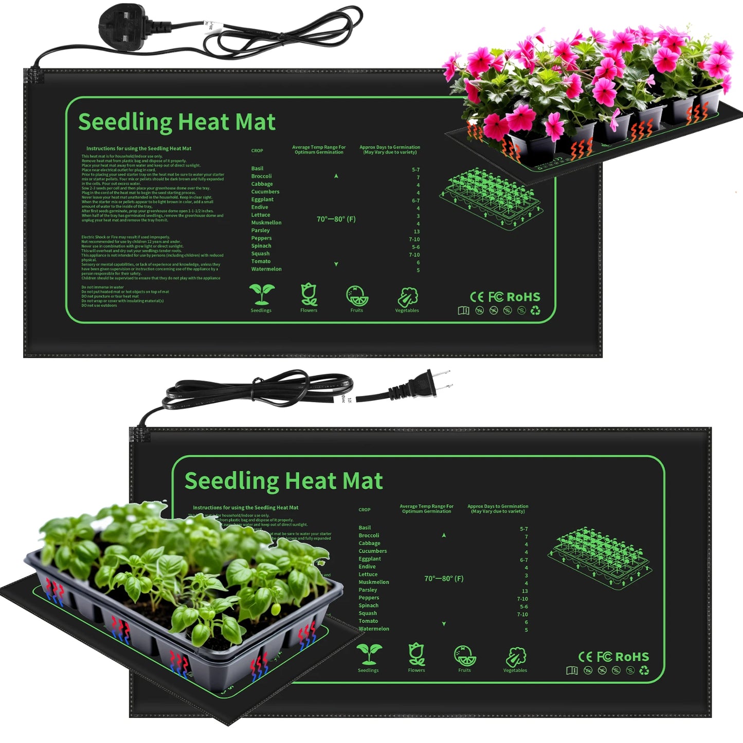 Choice Seedling Heat Mat Gardeners Waterproof Germination