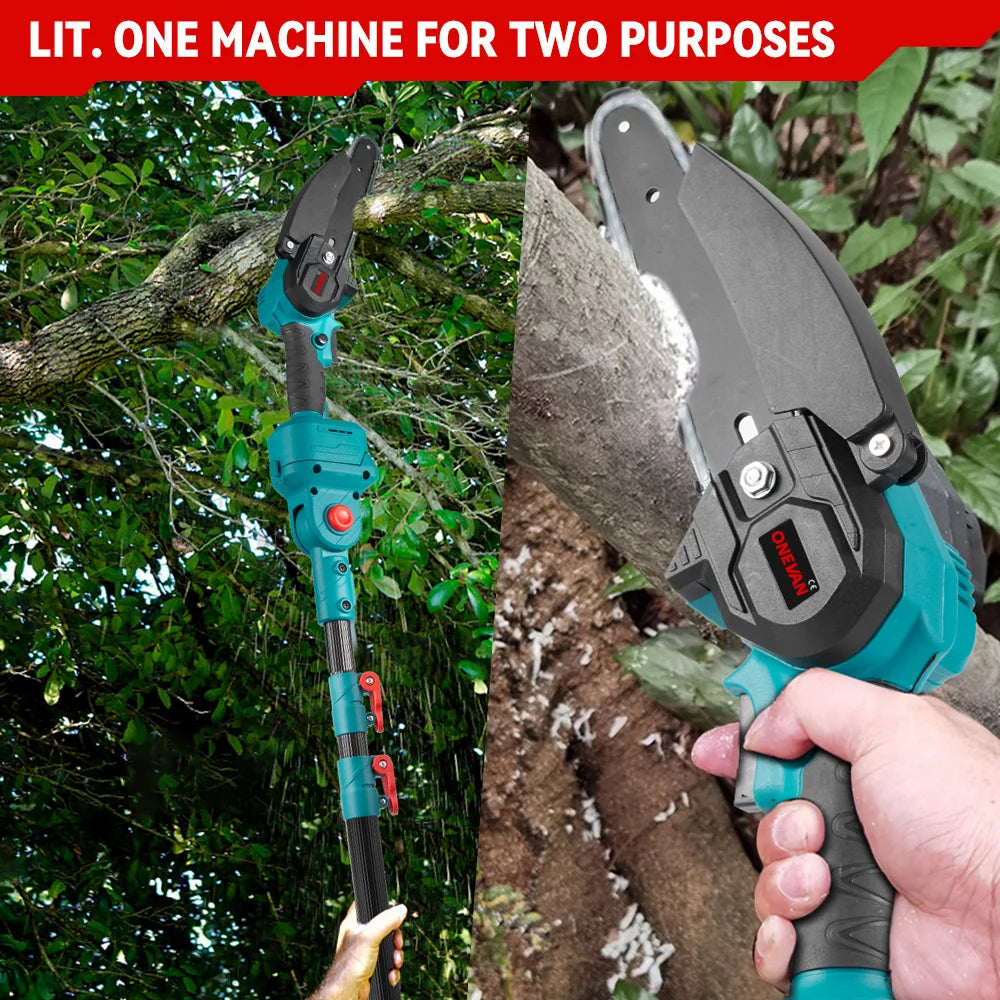 ONEVAN 3500W 2in1 Brushless Chainsaw Pruning Tool Gardeners