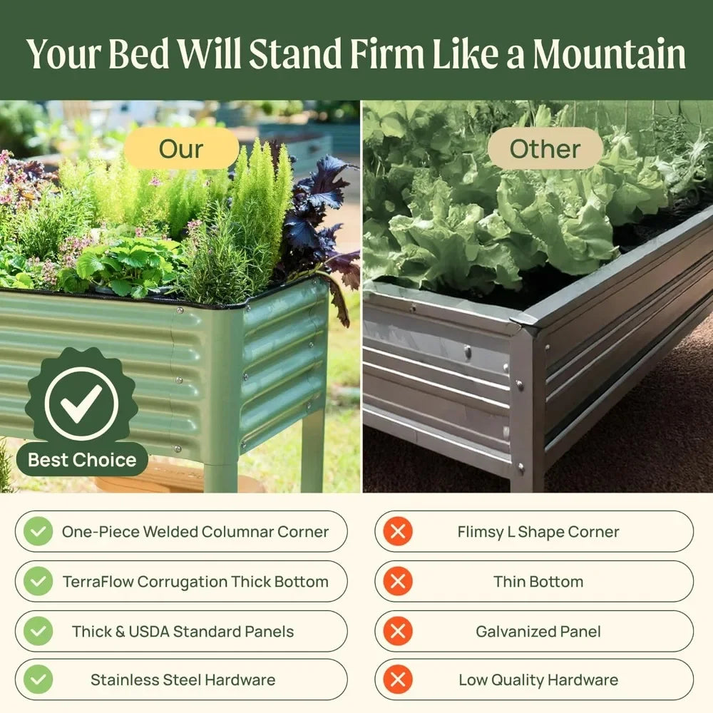 ANGDUO Elevated Garden Bed V Series Planter with Legs