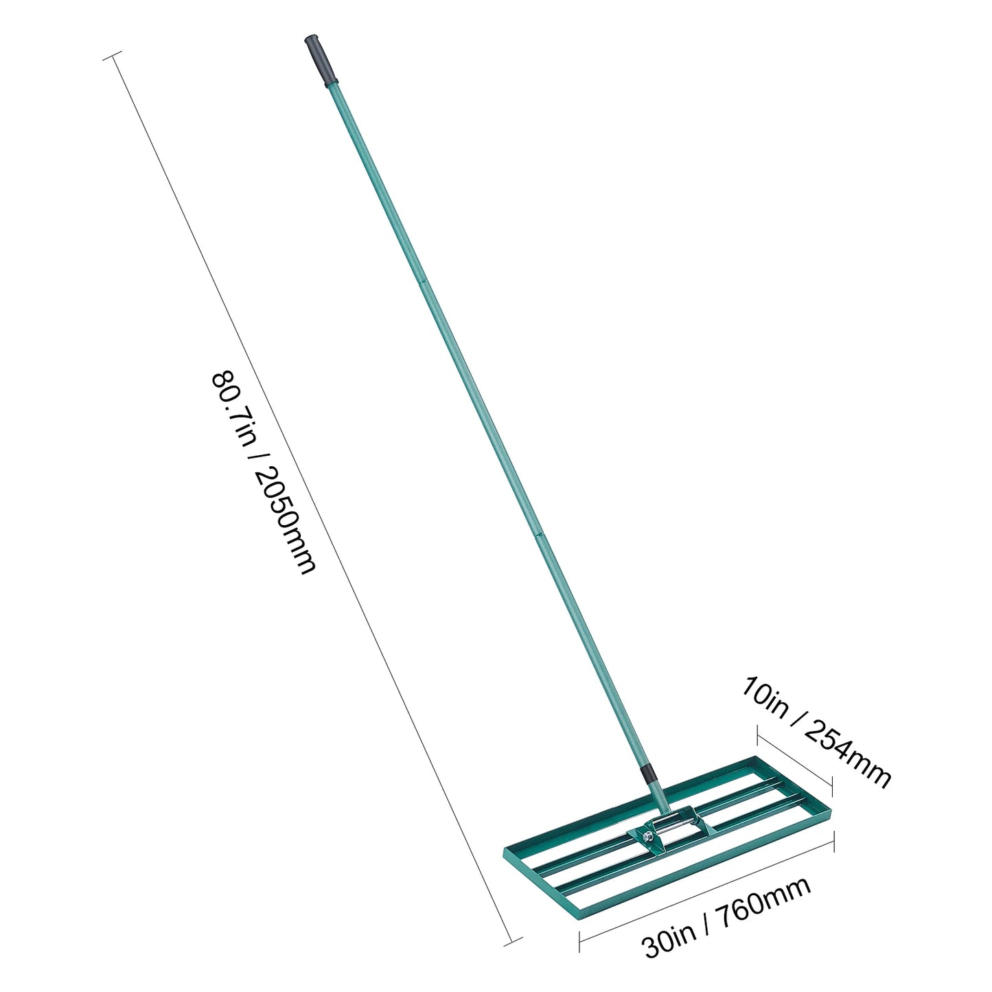 SucceBuy Lawn Leveling Rake 36x10 Heavy Duty 78 Inch Handle