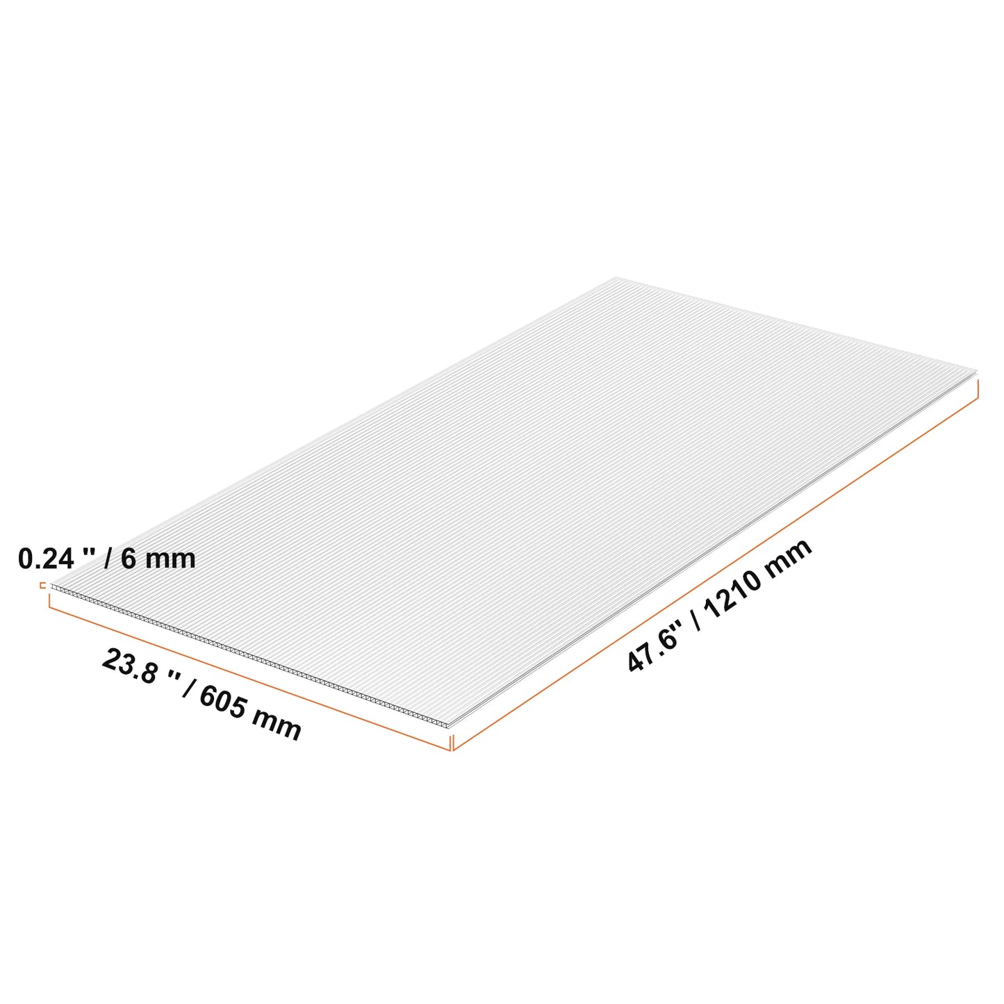 SucceBuy Polycarbonate Panels For Greenhouse Waterproof UV