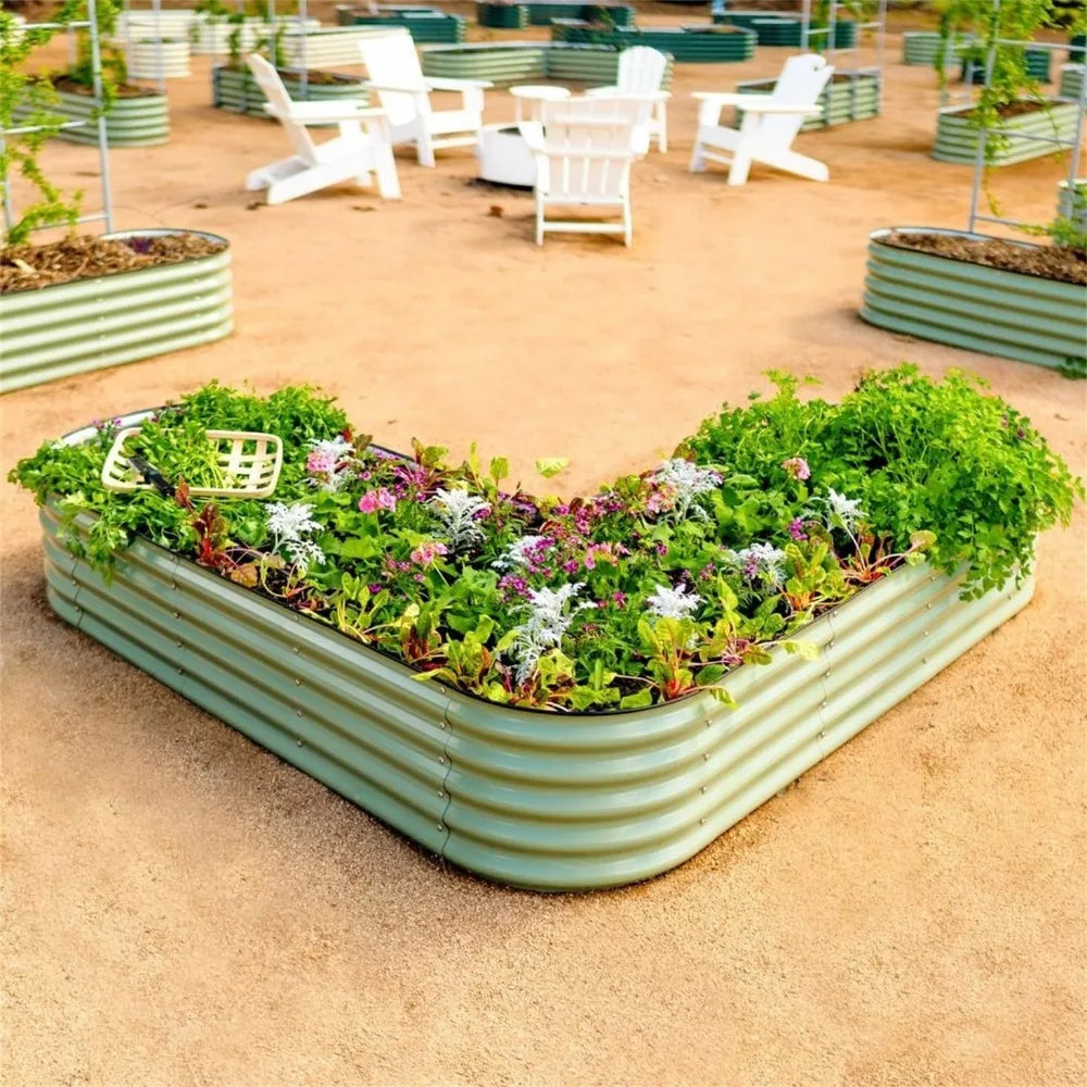 DAFIFY Vego Garden L Shaped Raised Bed Planter Vegetables
