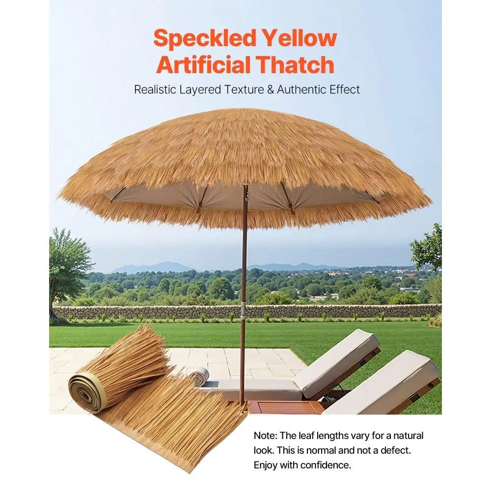 Lifelike Artificial Thatch Roof for Tiki Huts Patio Decor