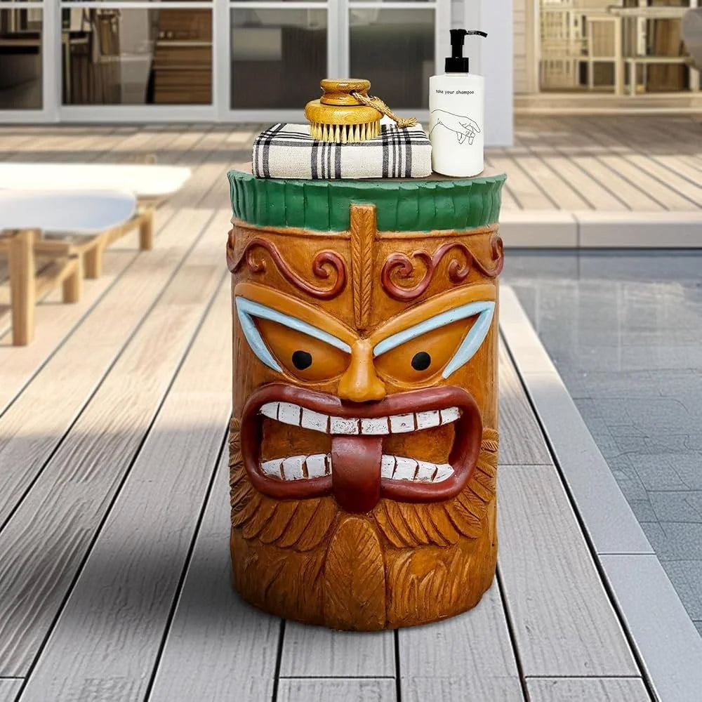 Kanaloa Tiki Side Table End Table For Outdoor Patio Lovers