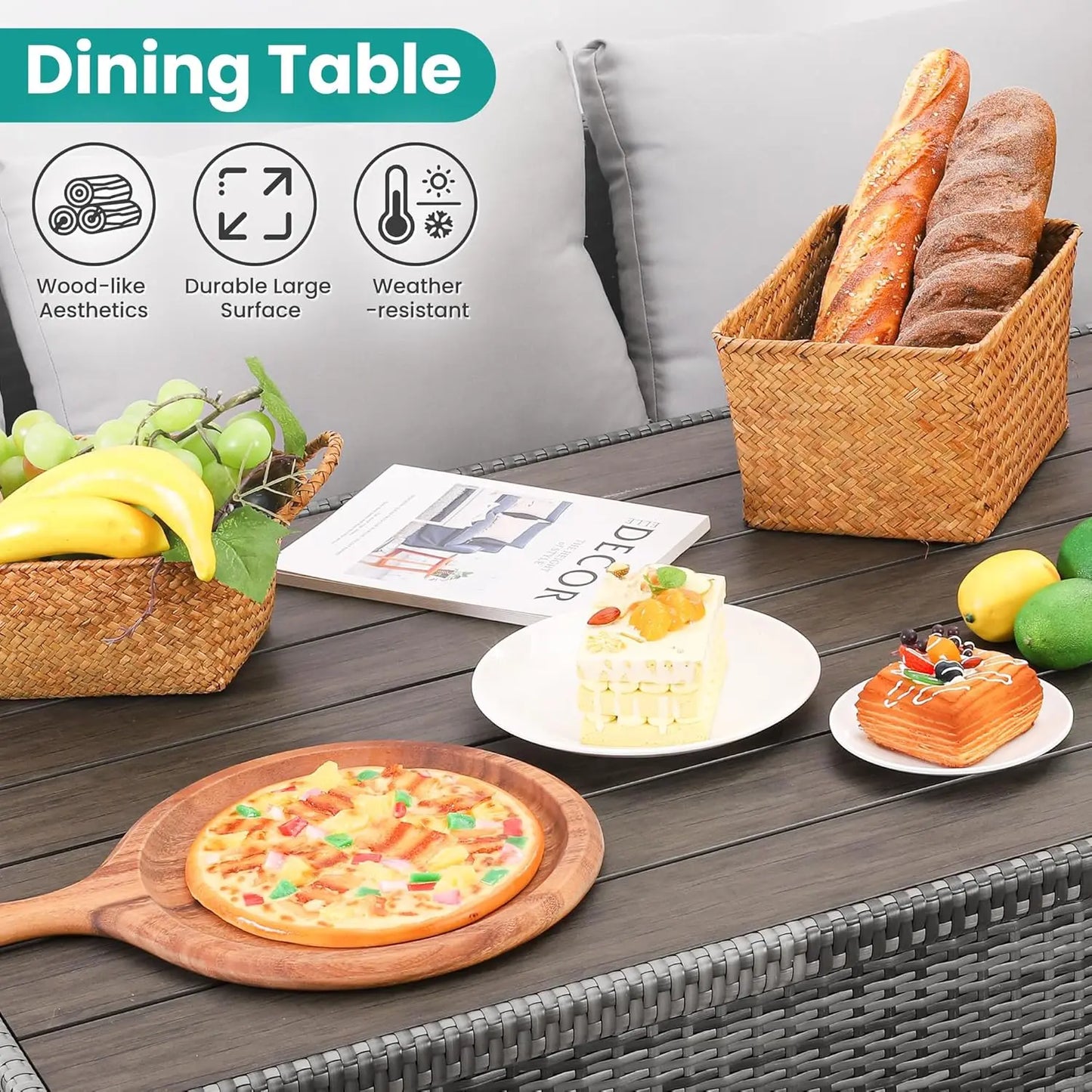 Angduo 7 Piece Outdoor Patio Set All Weather Wicker