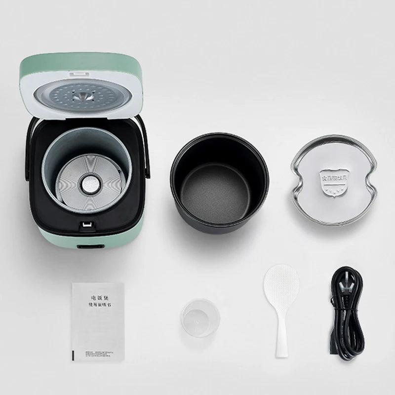 BALASHOV Mini Rice Cooker 1.2L For 1 2 People Nonstick
