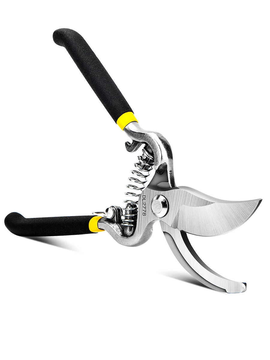 Deli 8In Heavy Duty Pruning Shears Gardeners Metal Handle